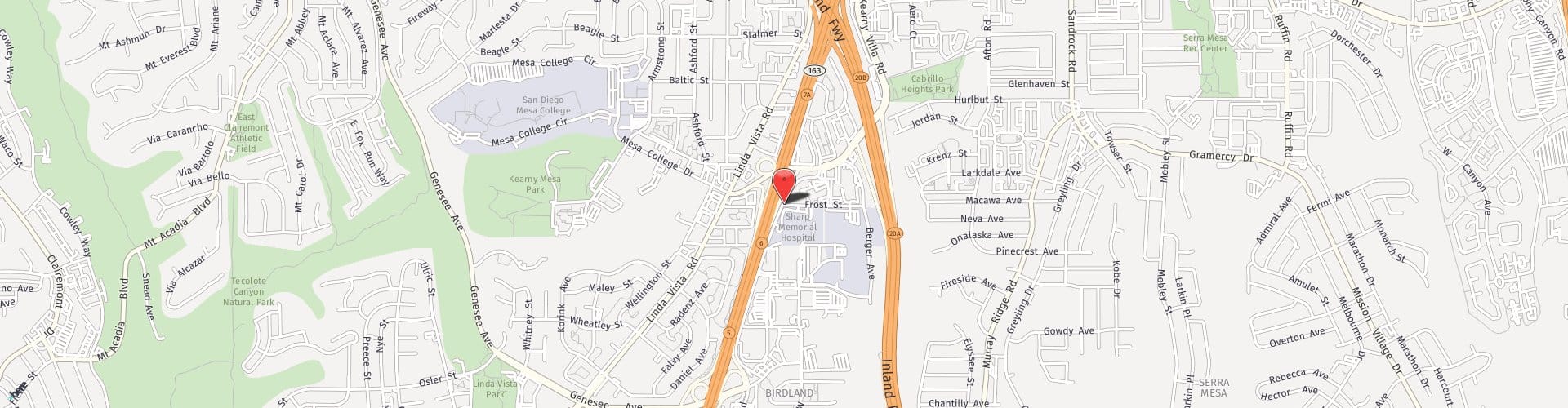 Location Map: 7901 Frost Street San Diego, CA 92123