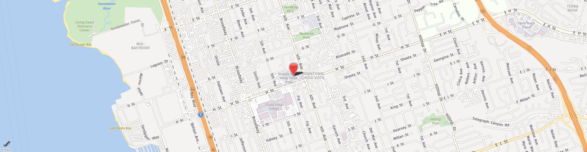 Location Map: 435 H Street Chula Vista, CA 91910