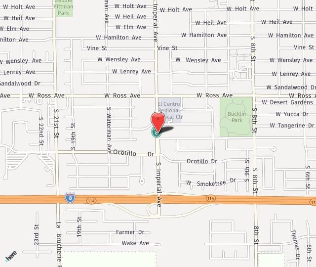 Location Map: 1665 South Imperial Avenue El Centro, CA 92243