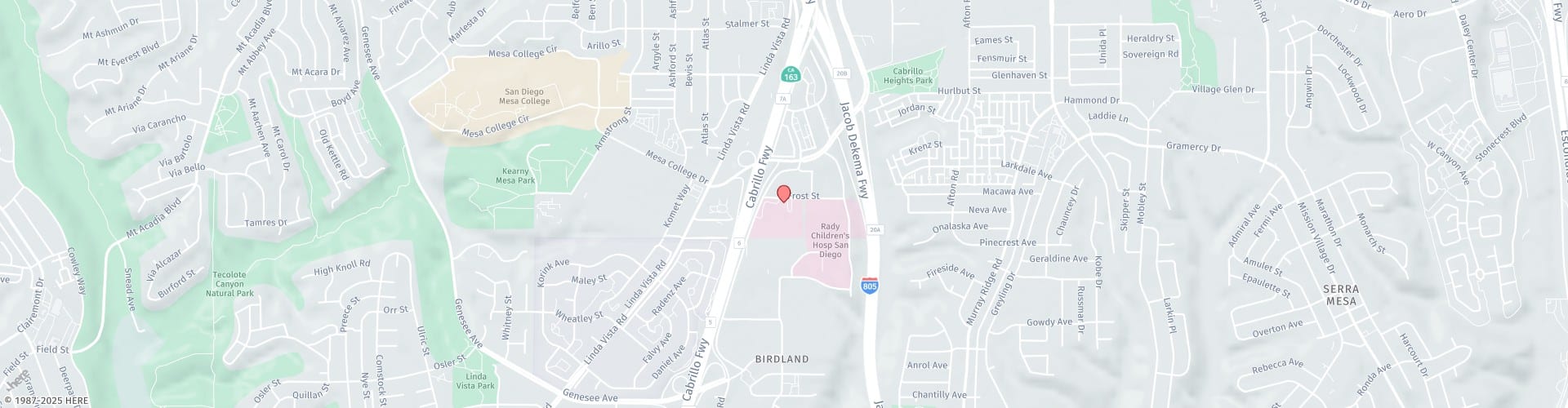 Location Map: 7901 Frost Street San Diego, CA 92123