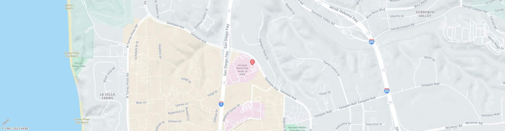 Location Map: 9888 Genesse Avenue La Jolla, CA 92037